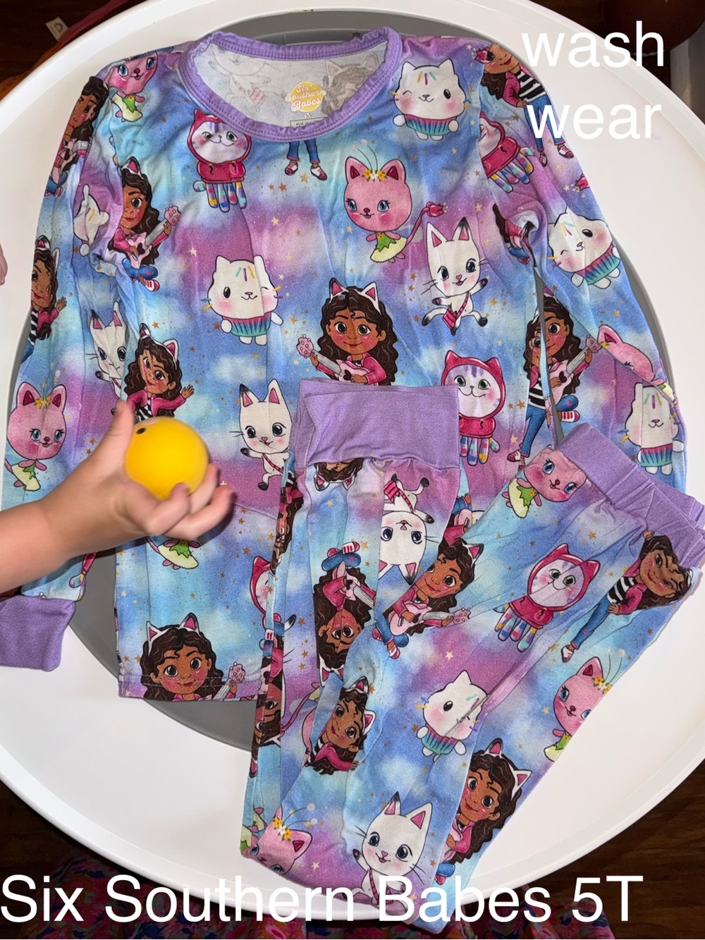 Girls' Purple Gabby’s Playhouse Bamboo Pajama Set - 5T